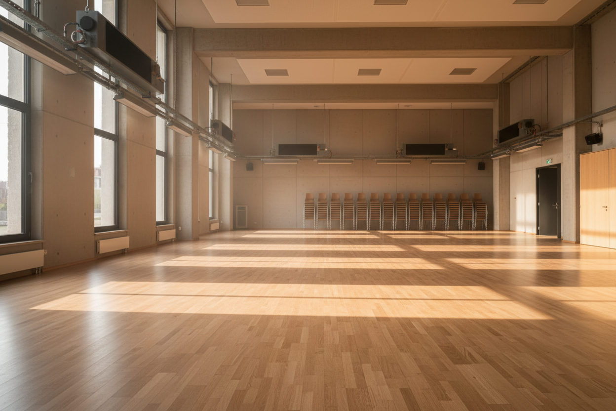 Chauffage salle polyvalente : ce que les 500 m² vous coûtent vraiment