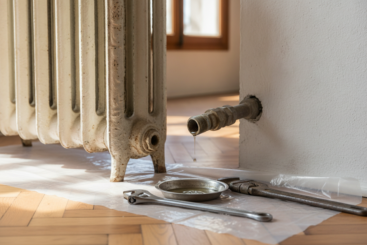 Démonter un radiateur pour le peindre et le remonter sans fuite