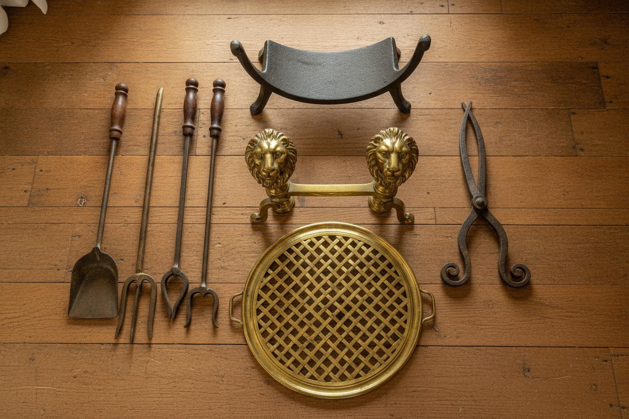 Accessoires de cheminées anciennes : identifier, acheter et restaurer chaque pièce