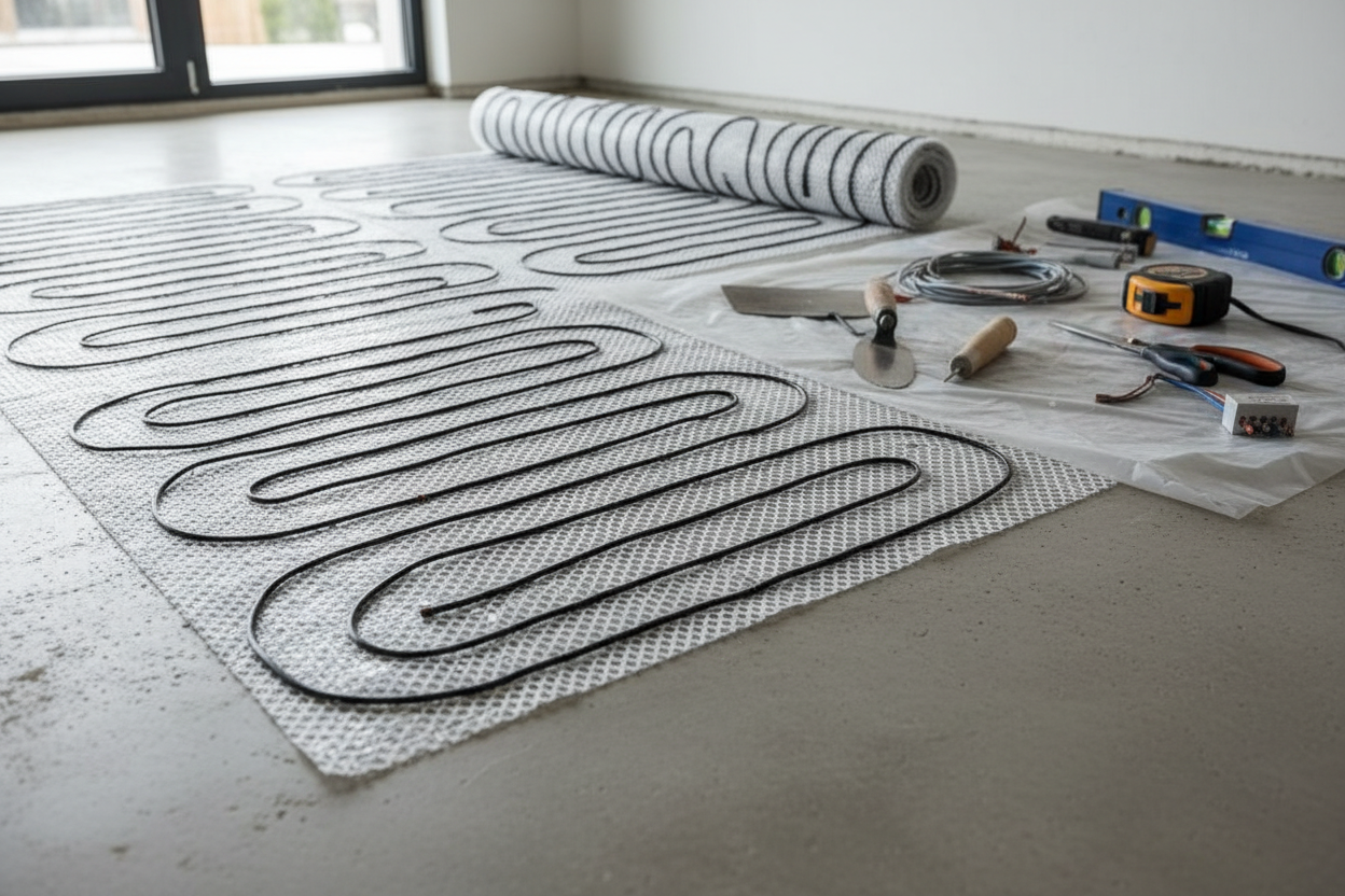 Trame chauffante sous carrelage : ce que coûte vraiment cette solution en 2026